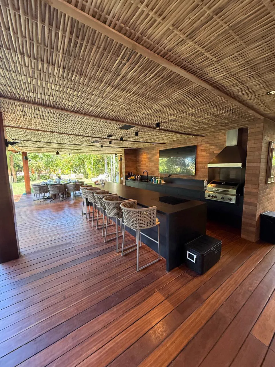 Área externa da Casa 318, de frente para o jardim